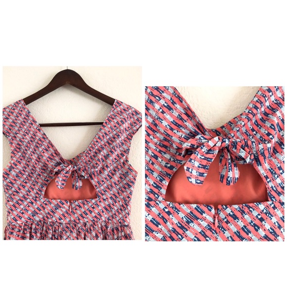 Plenty by Tracy Reese Plaid Poplin Tie Back Dress - Picture 6 of 8